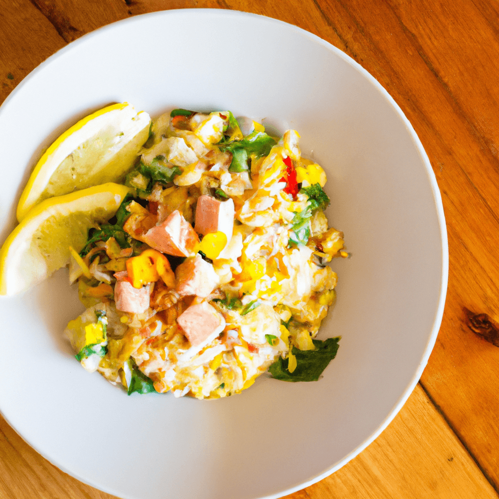 Delicious homemade Homemade Crispy Rice Salmon Salad
