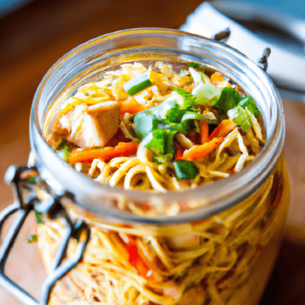 Delicious homemade Homemade Chicken Ramen Noodles Jar