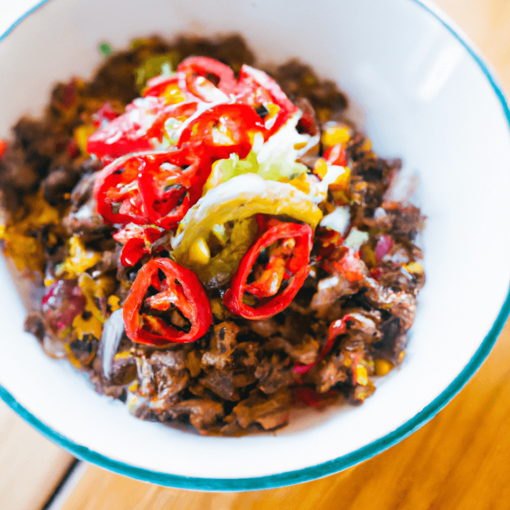 Homemade Hot Honey Taco Beef Bowl