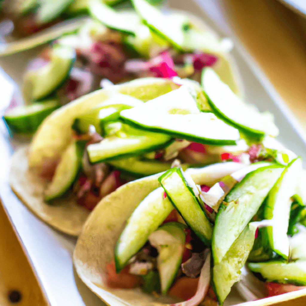 Easy Cucumber Tacos