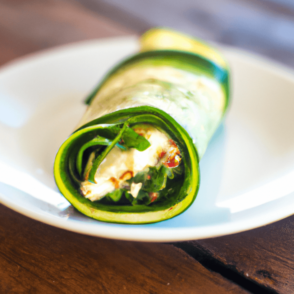 No Cook Zucchini Wrap